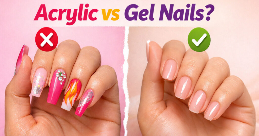 acrylic and gel nail extensions