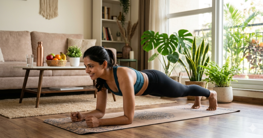 exercise to reduce belly fat for female at home