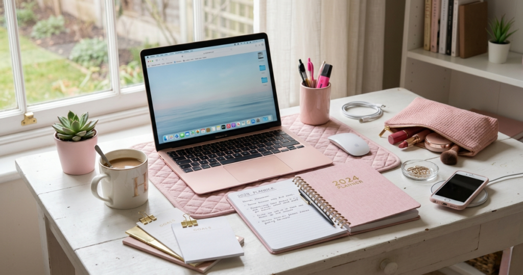 female office desk decoration ideas