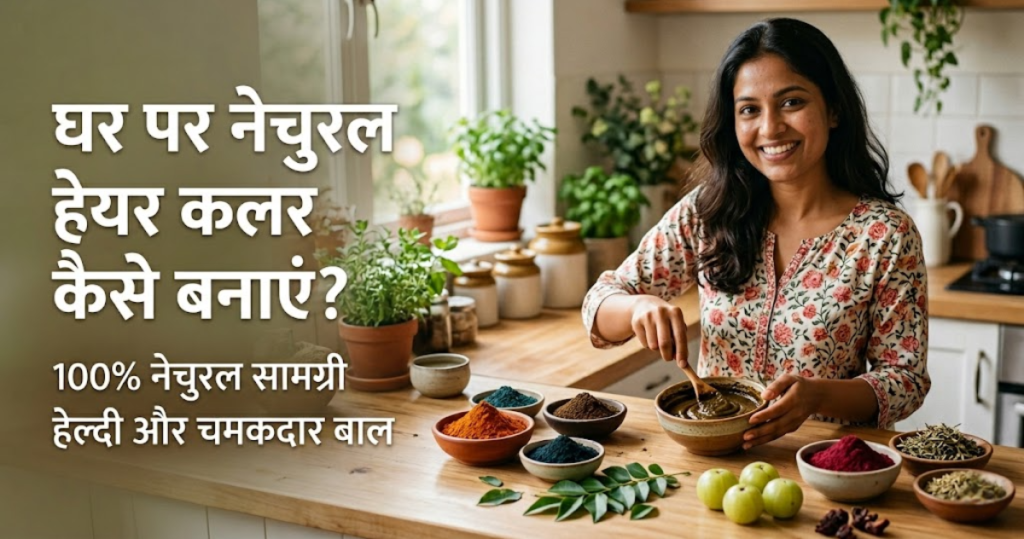 घर पर नेचुरल हेयर कलर कैसे बनाएं?